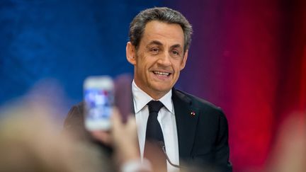 L'ancien pr&eacute;sident de la R&eacute;publique, Nicolas Sarkozy, lors d'un meeting &agrave; Lambersart (Nord), le 25 septembre 2014. (PHILIPPE HUGUEN / AFP)