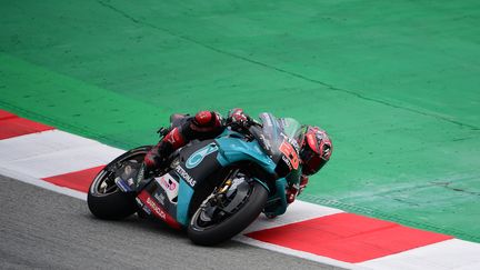 Fabio Quartararo à l'occasion du Grand Prix de Catalogne. (LLUIS GENE / AFP)