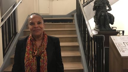 Christiane Taubira,&nbsp;ancienne ministre de la Justice, en décembre 2018. (NATHALIE BOURRUS / RADIO FRANCE)