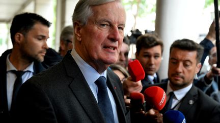 Michel Barnier, le 11 septembre 2024. (FRANCOIS NASCIMBENI / AFP)