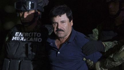 &nbsp; (El Chapo lors de son arrestation le 9 janvier 2016©MAXPPP)