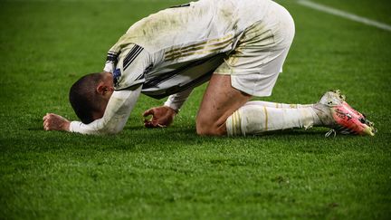 Pour Cristiano Ronaldo et la Juventus Turin, l'aventure en Ligue des champions s'arrête dès le 9 mars 2021, face à Porto. (MARCO BERTORELLO / AFP)