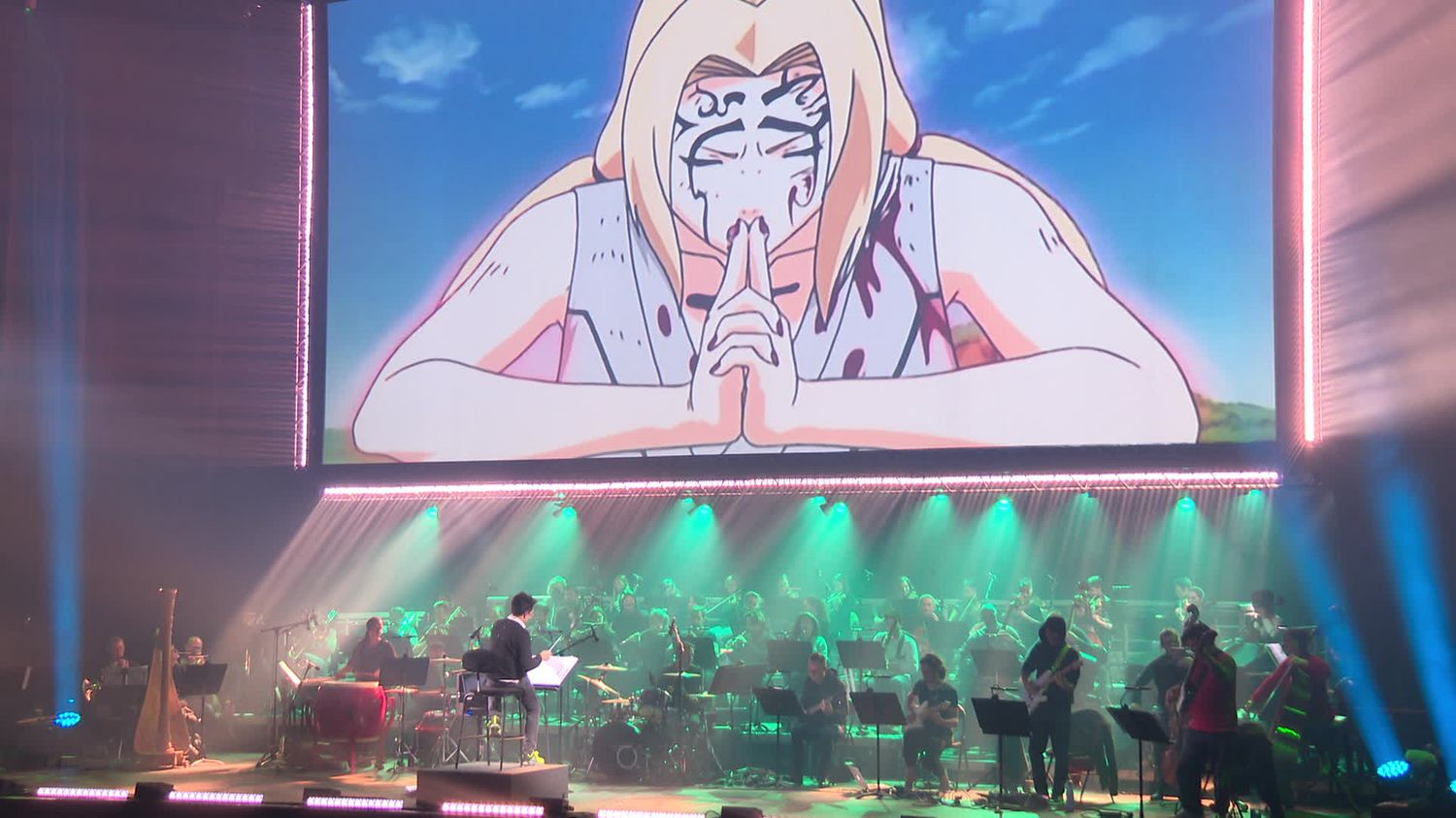 Naruto em concerto cinematográfico sinfónico no Dôme de Paris em outubro de  2023 