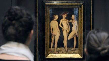 &quot;Les Trois Grâces&quot; de Lucas Cranach l&#039;Ancien au Louvre (mars 2011)
 (AFP / Miguel Medina)