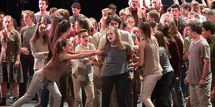 Répétition de l'opéra "Le Monstre du Labyrinthe" joué à l'Opéra Berlioz de Montepellier
 (France 3 / Culturebox)