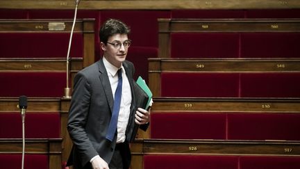 Le député LREM de la Vienne Sacha Houlié, le 11 juin 2018 à l'Assemblée nationale, à Paris. (MAXPPP)