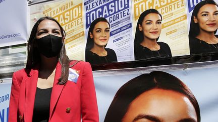 L'élue démocrate au Congrès américain, Alexandria Ocasio-Cortez, le 23 juin 2020 à New York. (JOHN ANGELILLO / MAXPPP)