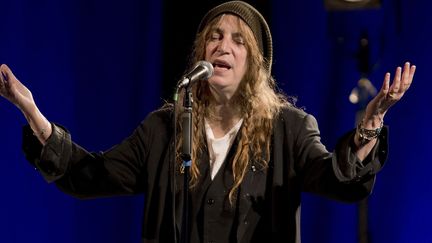 Patti Smith en concert dans lacathédrale de Bourges, dans le cadre du Printemps de Bourges 2013
 (ALAIN JOCARD / AFP)