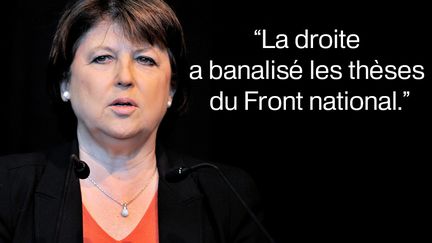 L'ancienne premi&egrave;re secr&eacute;taire du PS, Martine Aubry. (AFP)