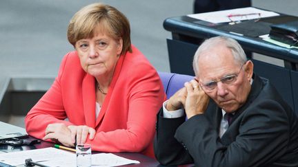 &nbsp; (Angela Merkel a vu une partie des députés de son camp voter contre de nouvelles négociations avec la Grèce © MaxPPP)