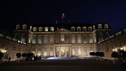 L'entrée du palais de l'Élysée à Paris, le 10 septembre 2018. (LUDOVIC MARIN / AFP)