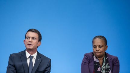 &nbsp; (Manuel Valls et Christiane Taubira le 23 décembre ©maxPPP)