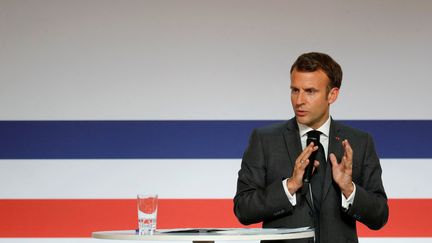 Le président français Emmanuel Macron à Paris, le 29 juin 2021. (SARAH MEYSSONNIER / AFP)