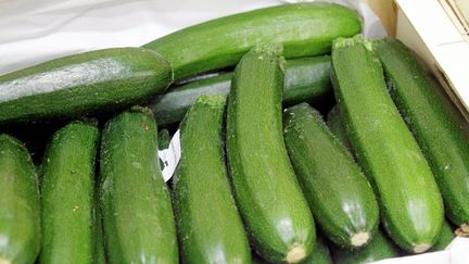 Des courgettes sur un marché de Montpellier (photo d'illustration) (MAXPPP)