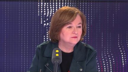 Nathalie Loiseau, tête de liste LREM aux élections européennes, était l'invitée de franceinfo, vendredi 5 avril 2019. (FRANCEINFO / RADIOFRANCE)