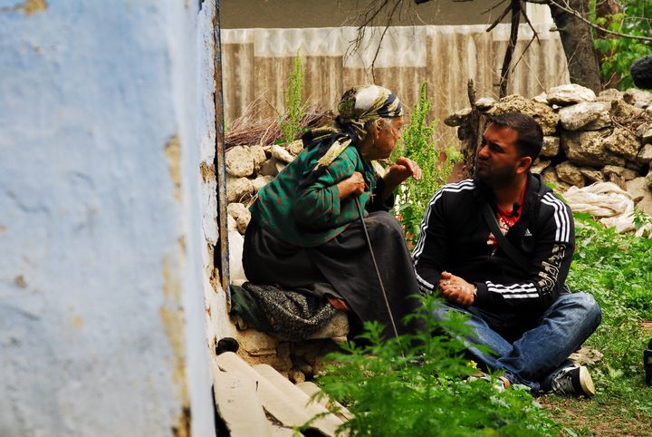 Pendant l’interview dans le village de Jora de Mijloc, Moldavie.&nbsp; (Aleksey Kasyanov / Yahad-In Unum)