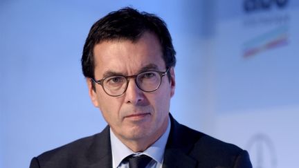 Jean-Pierre Farandou, PDG de la filiale de la SNCF Keolis, le 4 novembre 2018 à Paris. (ERIC PIERMONT / AFP)