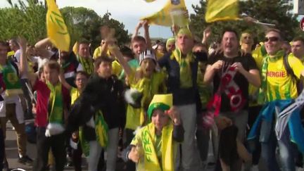 Samedi 7 mai, à 21&nbsp;heures,&nbsp;le FC Nantes et l'OGC Nice s'affrontent&nbsp;en finale de&nbsp;la Coupe de France de football. Après plus de 20 ans sans victoire, les supporters sont confiants. (France 2)