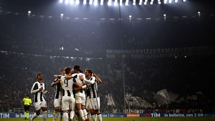 La joie des joueurs de la Juve (MARCO BERTORELLO / AFP)