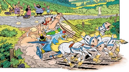 Les éditions Albert René ont dévoilé un premier extrait de la BD "Astérix et la Transitalique", le 5 avril 2017. (EDITIONS ALBERT RENE)