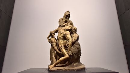 "Pietà" de Michel-Ange, au nouveau musée du Duomo à Florence (21 octobre 2015)
 (Giuseppe Cacace / AFP)