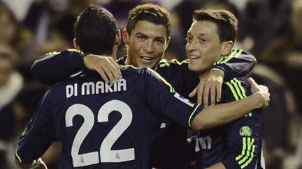 Cristiano Ronaldo s'est offert un doublé sur la pelouse de Valence.  (PIERRE-PHILIPPE MARCOU / AFP)