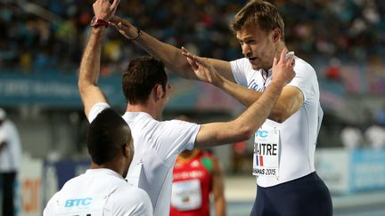 Christophe Lemaitre et l'équipe de France ont réalisé une belle première journée aux Championnats d'Europe par équipes. (STREETER LECKA / GETTY IMAGES NORTH AMERICA)