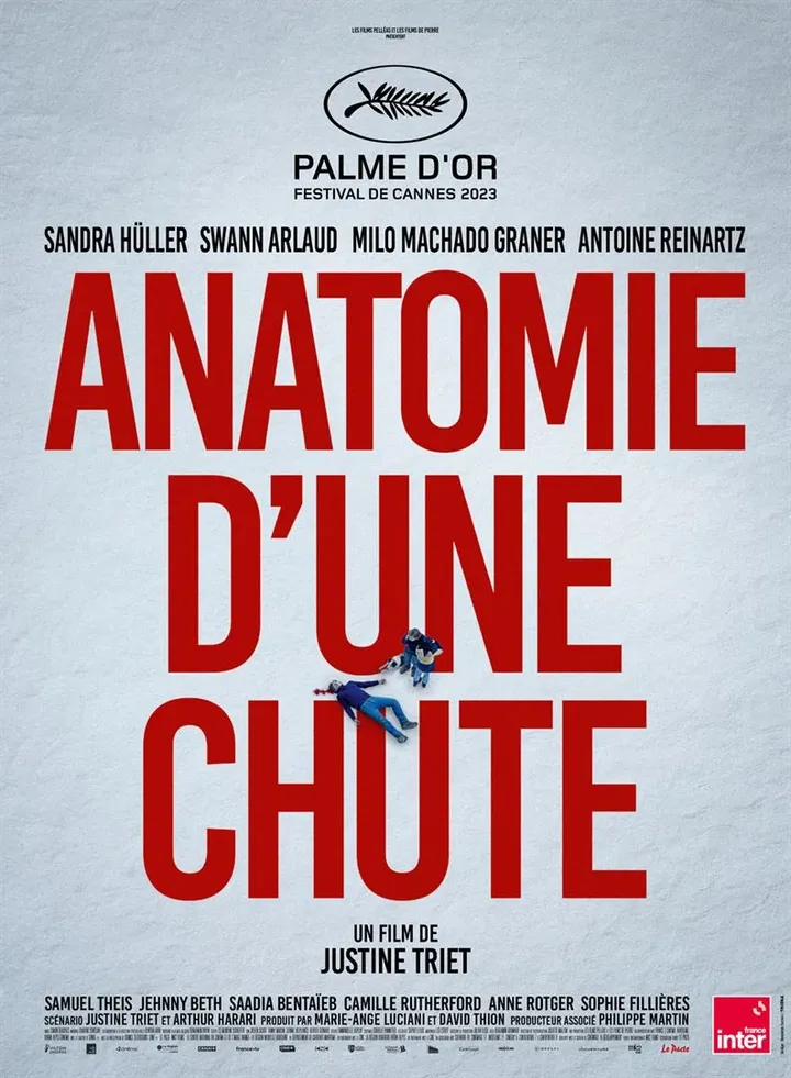 Affiche du film "Anatomie d'une chute" de Justine Triet. (DR)