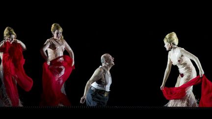 "L'Or du Rhin" de Wagner à l'Opéra de Paris, sous la direction de Philippe Jordan (Louise Callinan, Wiebke Lehmkuhl, Peter Sidhom et Caroline Stein), 2013
 (Opéra national de Paris / Elisa Haberer)