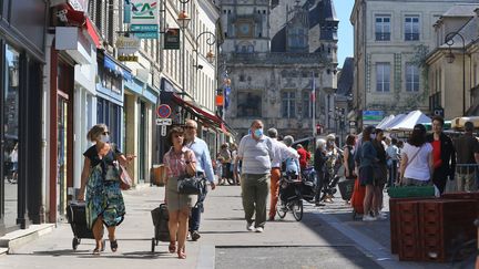 Le marché de Compiègne en mai 2020 (Photo d'illustration). (FRED HASLIN / MAXPPP)