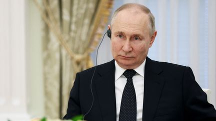 Le président russe, Vladimir Poutine, à Moscou le 22 juin 2023. (SERGEI BOBYLYOV / SPUTNIK / AFP)