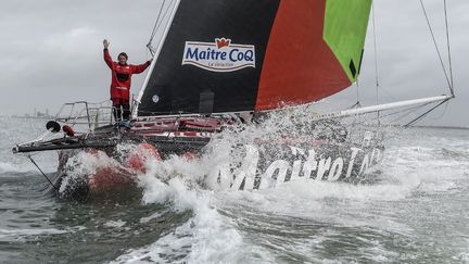 Yannick Bestaven Maitre Coq IV  (SEBASTIEN SALOM-GOMIS / AFP)