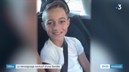 Allan, 12 ans, est mort lors de la collision entre un train et un car scolaire à Millas (Pyrénées-Orientales), le 14 décembre 2017. (FRANCE 3)