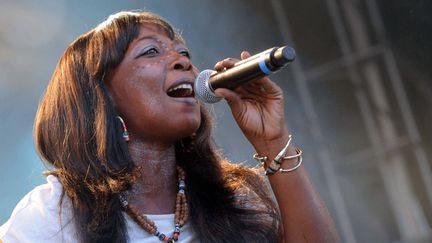 Zara Moussa sur la scène des Vielles Charrues en 2012
 (PHOTOPQR/OUEST FRANCE)