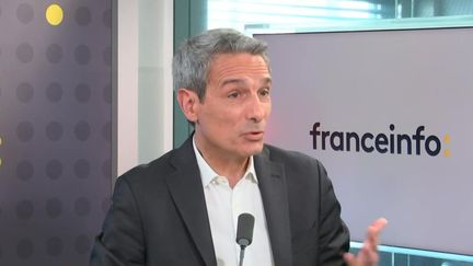 Le directeur général de Saint-Gobain, Benoit Bazin, le 9 mai 2023. (FRANCEINFO / RADIO FRANCE)