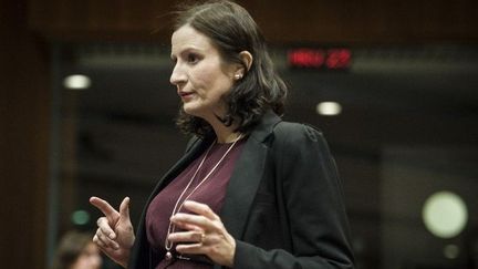 La ministre suédoise des Affaires générales de l'Union européenne, Birgitta Ohlsson, à Bruxelles, le 11 février 2014. (Wiktor Dabkowski / Picture-Alliance/AFP)