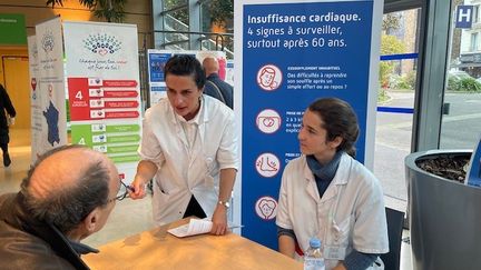 Franceinfo a suivi l'un de ces dépistages de l'insuffisance cardiaque, à l'hôpital Saint-Joseph à Paris, en novembre 2024. (ANNE-LAURE DAGNET / FRANCEINFO / RADIO FRANCE)