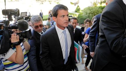 Manuel Valls ne s’interdit pas d’atterrir in fine dans le groupe socialiste. (THOMAS SAMSON / AFP)