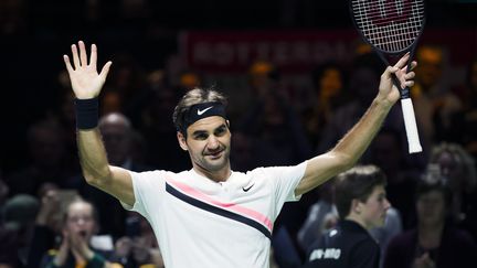 La joie de Roger Federer après sa victoire (KOEN SUYK / ANP)