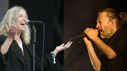 Patti Smith et Thom Yorke
 (Geoff Pugh/REX Shutters/SIPA - AFP PHOTO/PATRICIA DE MELO MOREIRA)