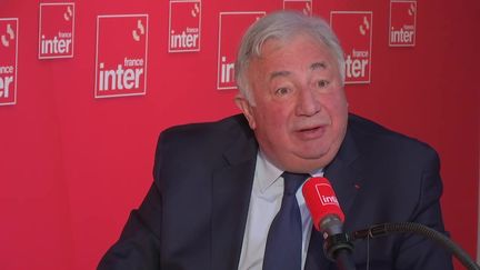 Gérard Larcher, le président LR du Sénat, invité de France Inter, mercredi 8 février 2023. (FRANCE INTER)