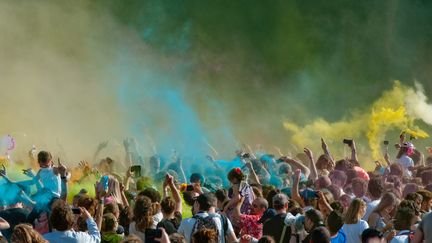 La 19e édition du festival Solidays se tient cette année du 23 au 25 juin à l'hippodrome de Longchamp. (SAMUEL DIETZ / MAXPPP)