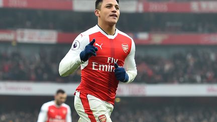 Alexis Sanchez, l'attaquant d'Arsenal, auteur d'un doublé devant Hull City (2-0). (GLYN KIRK / AFP)