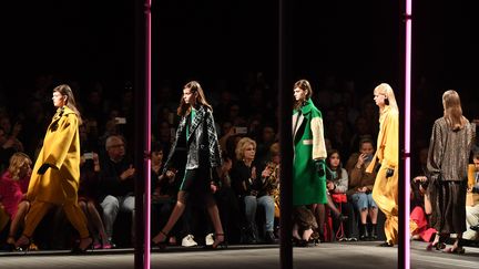 Défilé pour la Fashion Week de Lisbonne (Portugal) pour la collection Carlos Dig, le 9 mars 2019. (XINHUA)