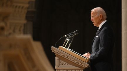 Le président américain, Joe Biden, le 12 janvier 2023 à Washington (Etats-Unis). (ANDREW CABALLERO-REYNOLDS / AFP)