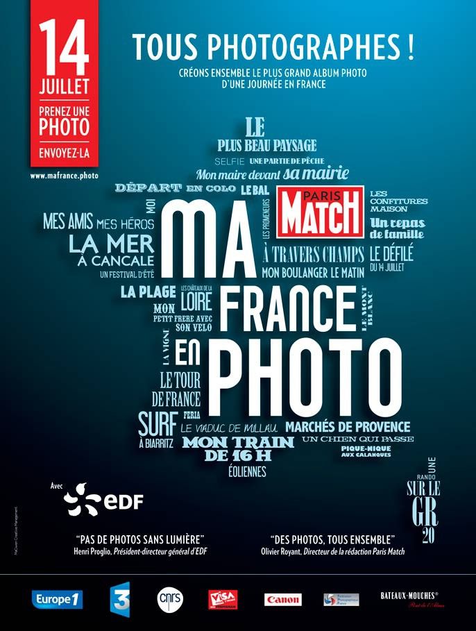 "Ma France en photo" : l'affiche de l'opération de Paris Match.
 (DR)