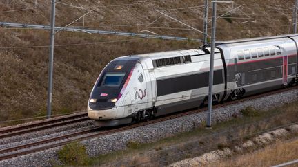 Un TGV InOui sur la ligne Paris BOrdeaux, le 17 octobre 2023. (MATHIEU HERDUIN / MAXPPP)