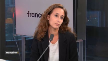 Clémence Guetté, la vice-présidente du groupe LFI-Nupes à l’Assemblée nationale était l'invitée de franceinfo le 13 octobre 2022. (FRANCEINFO)