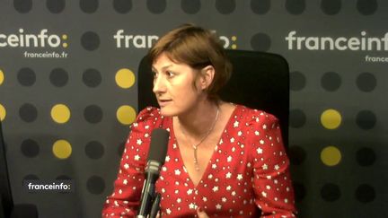 Géraldine Woessner, invitée des Informés de franceinfo, jeudi 9 janvier 2020. (FRANCEINFO / RADIOFRANCE)