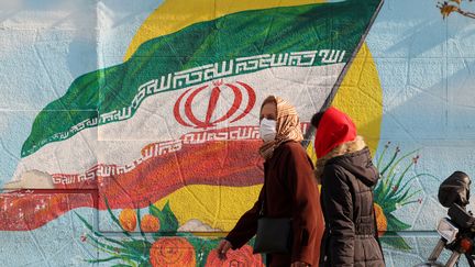 Dans les rues de Téhéran (Iran), le 28 décembre 2021. (ATTA KENARE / AFP)